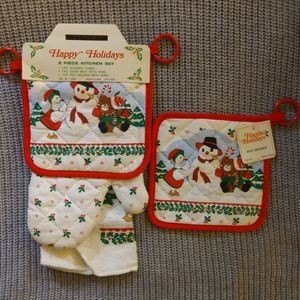 Vintage Christmas Kitchen Set